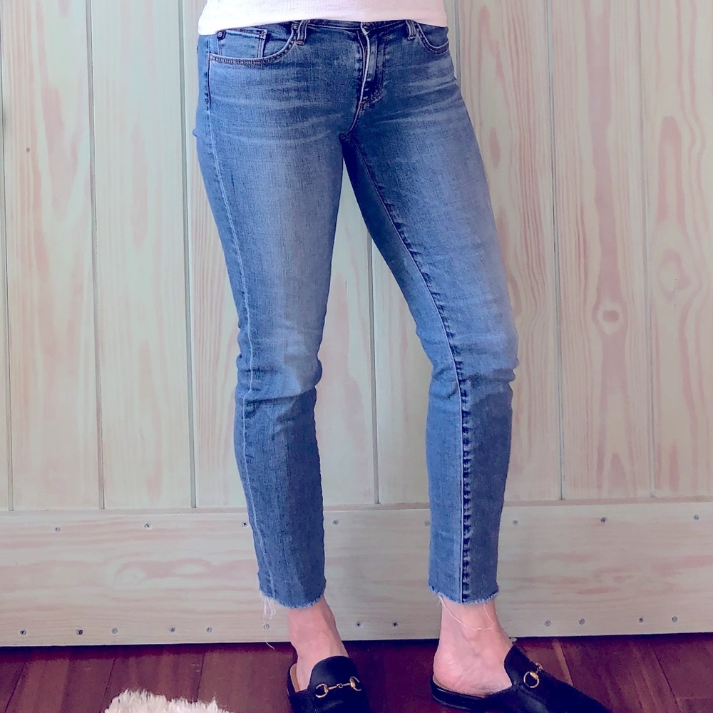 AG Stevie Ankle, raw hem 98% cotton